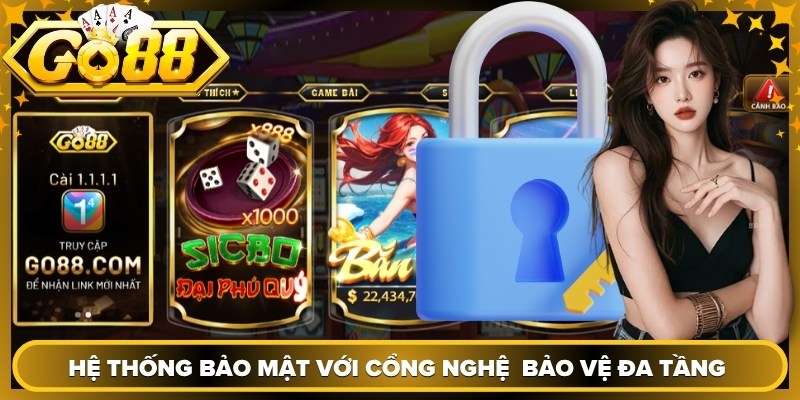 Hệ thống bảo mật với cổng nghệ đa tầng đảm bảo an toàn tuyệt đối