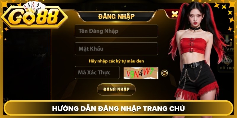 Hướng dẫn đăng nhập trang chủ